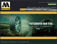 Tablet Screenshot of milestonetires.com